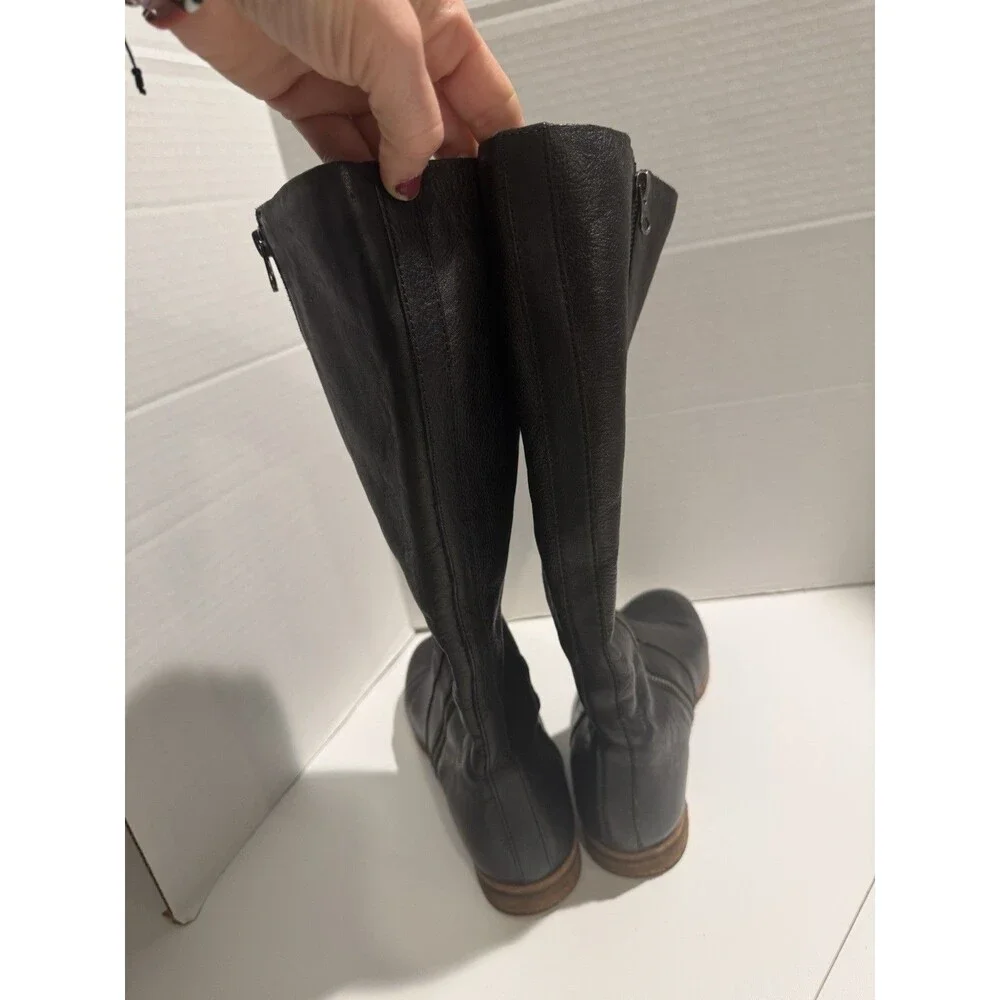 Kork-Ease Tanana Tall Leather Boots lot of 2 Black & Brown Womens 7M knee high